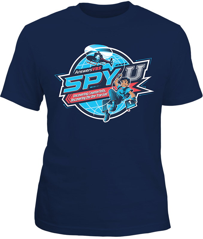 Spy U VBS: Navy T-Shirt: Youth Small