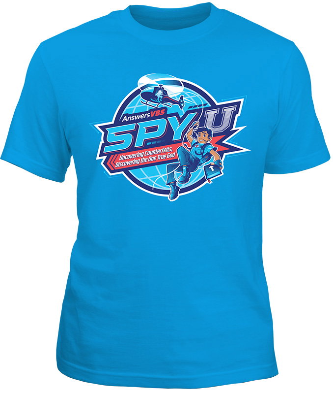 Spy U VBS: Blue T-Shirt: Adult 3X Large