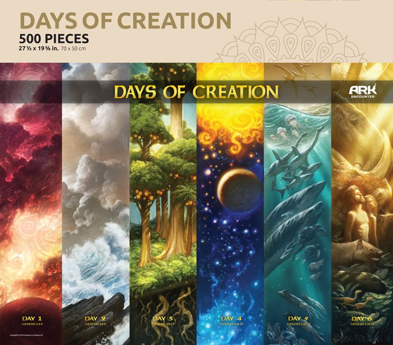 Ark Encounter Days Of Creation Puzzle T Answers In Genesis