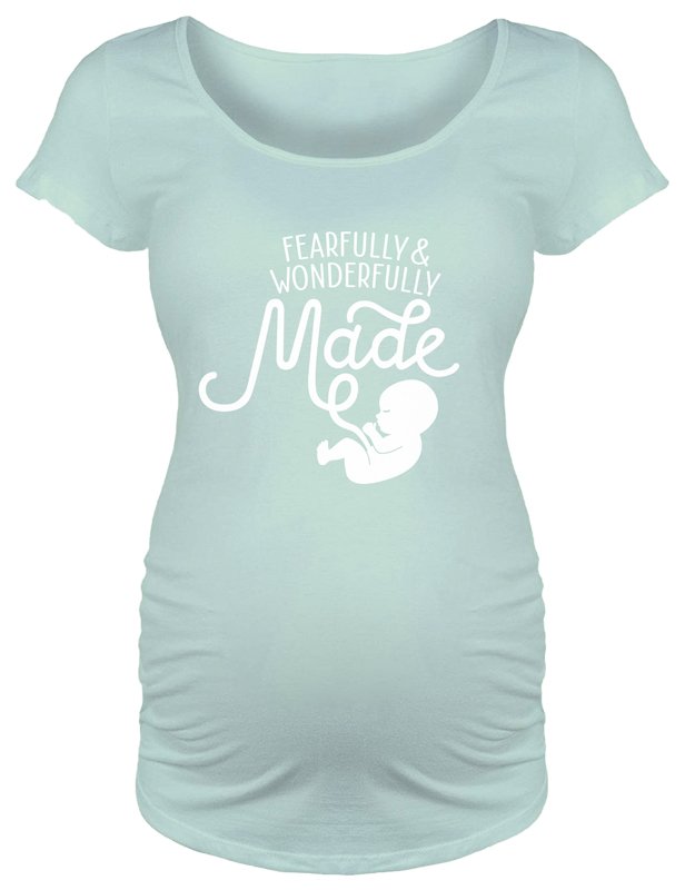 Reception Anmelder Muskuløs Fearfully & Wonderfully Made Maternity T-shirt (T-shirt) | Answers in  Genesis