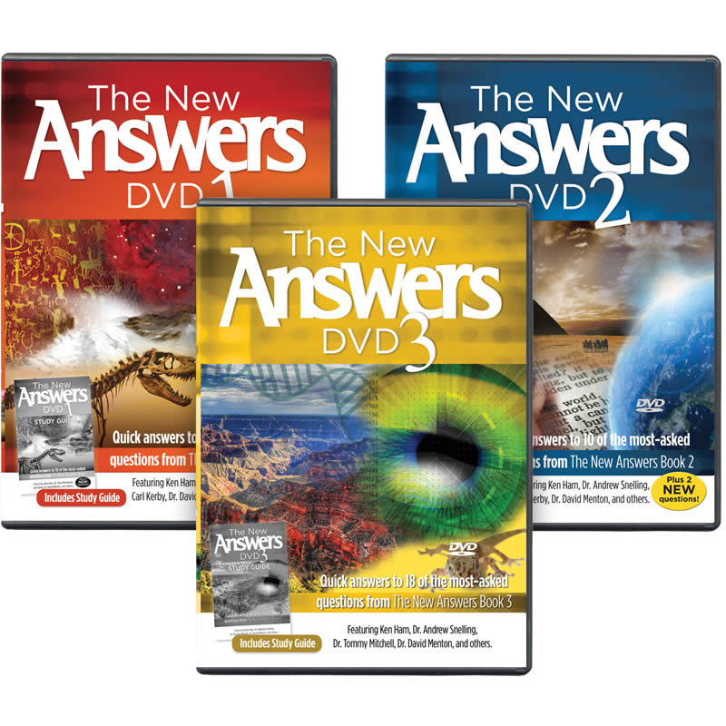 impliceren Absurd nationalisme The New Answers DVDs 1–3 (DVD Set) | Answers in Genesis