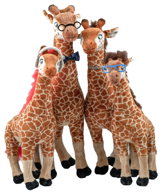 Ark Encounter Giraffe Plush Family Pack