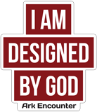 Designed by God Sticker: Large