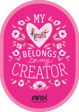 My Heart Belongs to My Creator Sticker: Large
