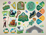 Emerald Crossing VBS: Logo Sticker Sheet