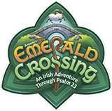 Emerald Crossing VBS: Color Iron-On Logo