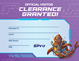 Spy U VBS: Visitor Certificates