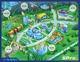 Spy U VBS: Spy University Map & Stickers