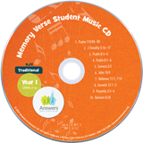 ABC: Traditional Memory Verse Student Music CD Units 1-5 (KJV): Single Copy