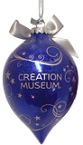 Creation Museum Glass Ornament: Blue