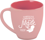 Fearfully & Wonderfully Made Mug: Pink