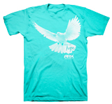 Ark Dove T-shirt: Blue Medium