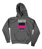 Faith Like Noah Hoodie: Gray Youth Medium