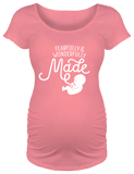 Fearfully & Wonderfully Made Maternity T-shirt: Pink Medium