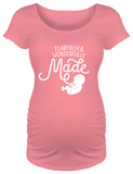 Fearfully & Wonderfully Made Maternity T-shirt: Pink Small