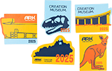 Ark Encounter & Creation Museum 2025 Souvenir—5 Magnet Pack