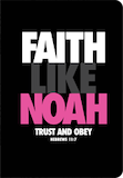 Faith Like Noah Journal: Black & Pink
