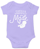 Fearfully & Wonderfully Made Onesie: Purple Newborn
