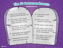 ABC: The 10 Commandments Poster for Kids: PDF