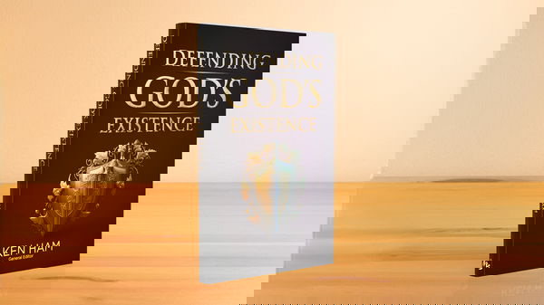 Defending God's Existence book standing on a table