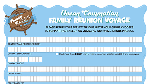 Family Reunion Voyage forms