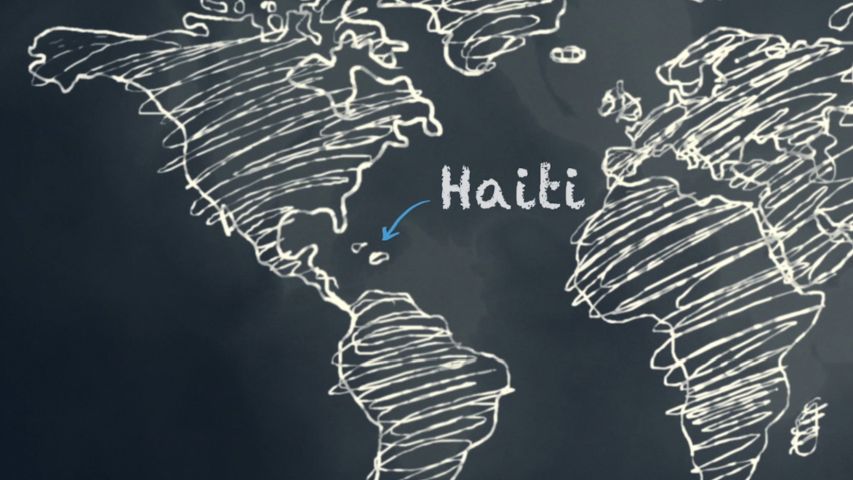 Day 1: Haiti on World Map