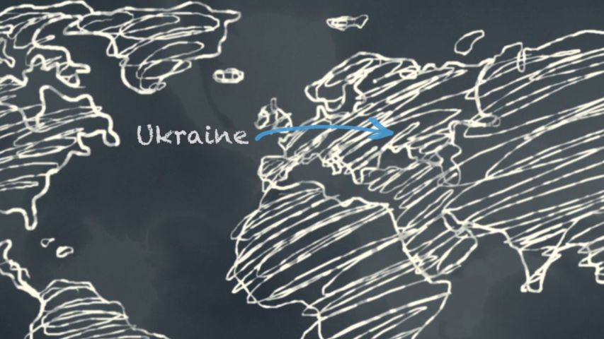 Day 2: Ukraine on World Map