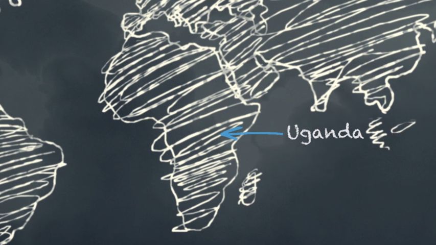 Day 3: Uganda on World Map