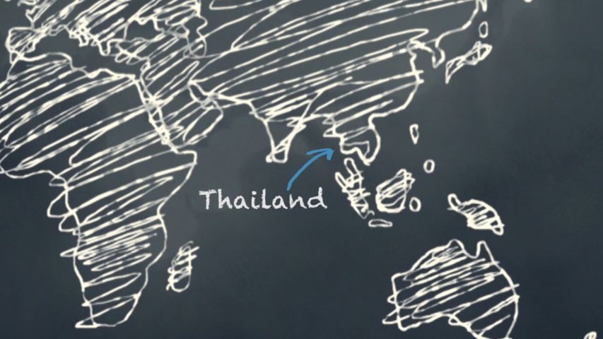 Day 4: Thailand on World Map