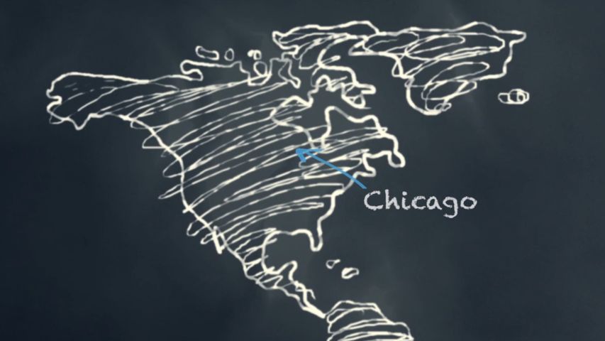 Day 5: Chicago on World Map