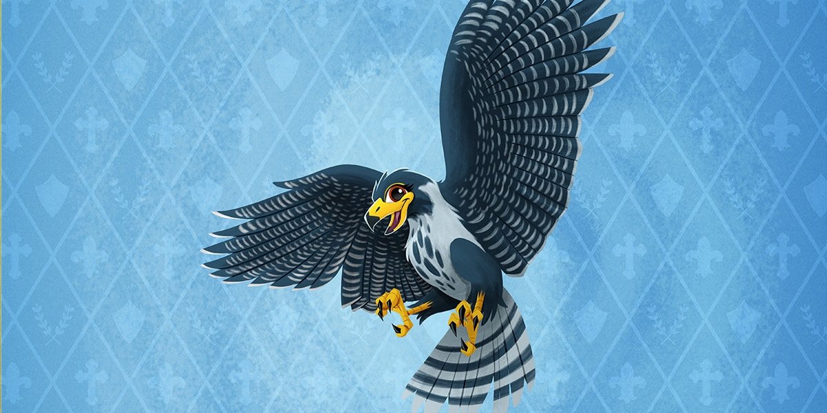 illustrated falcon