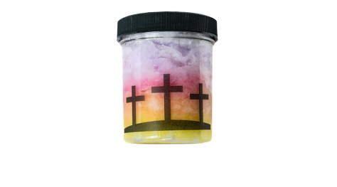 Jar with crosses