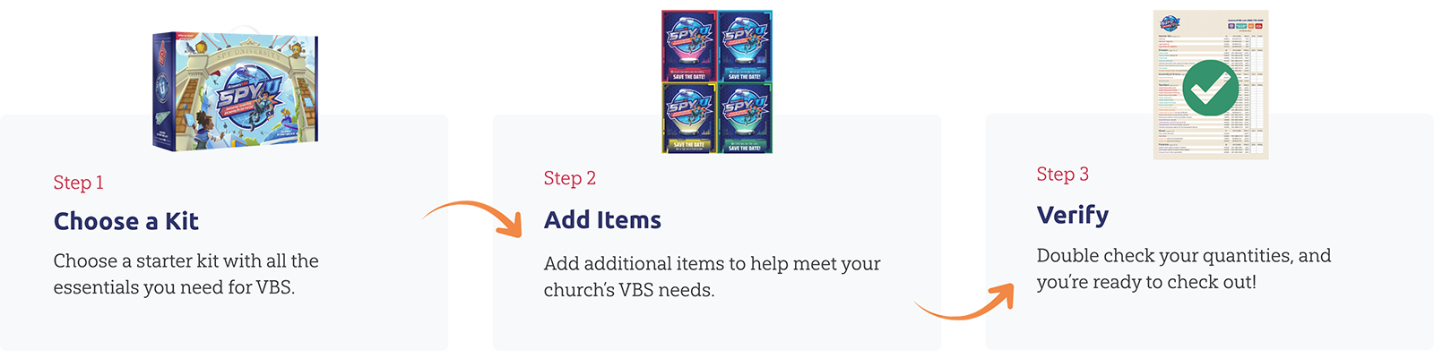 Choose a Starter Kit, add additional items, and verify your quantities